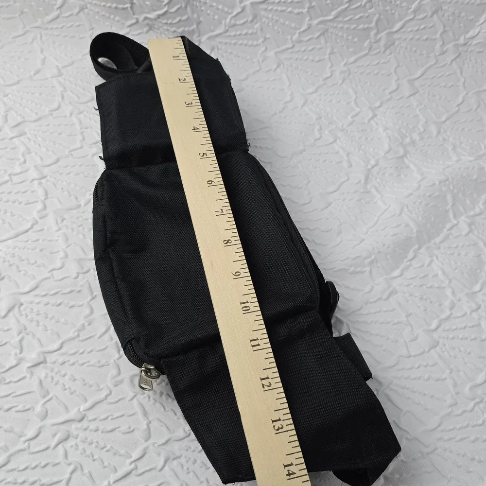 Eastport Fanny Pack 90s Hip Waist Bag 6 Pockets Black Hiking‎ Travel Vintage